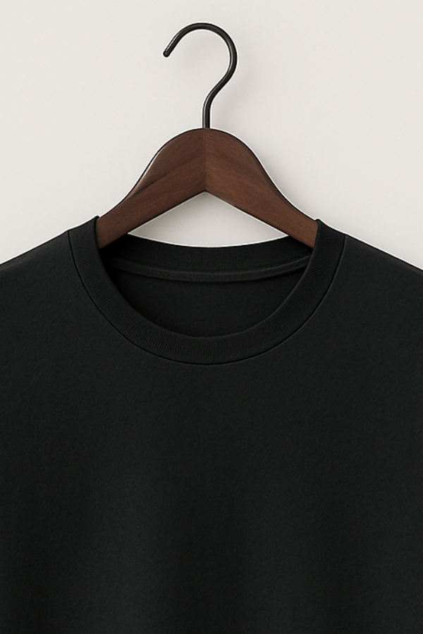 Classic Black Cotton T-Shirt