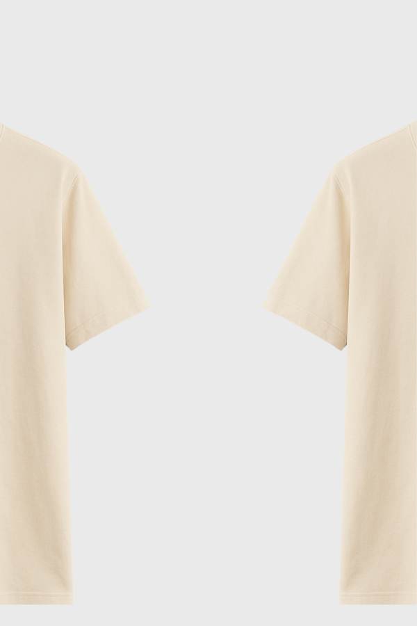 Premium Cotton T-Shirt – Classic Beige