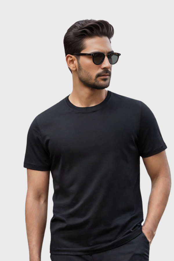 Classic Black Cotton T-Shirt