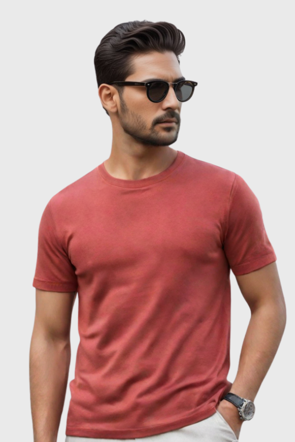 Classic Red Cotton T-Shirt